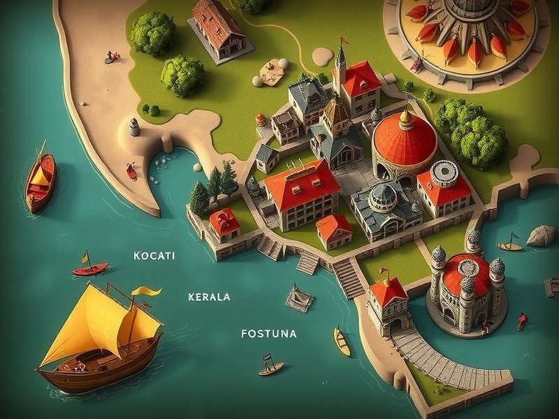 Detailed map showing the political boundaries of medieval Kerala in Crusader King Kochi Crusader King Kochi Map of Kerala